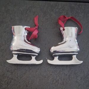 Vintage Restoration Hardware Ice Skate Ornaments